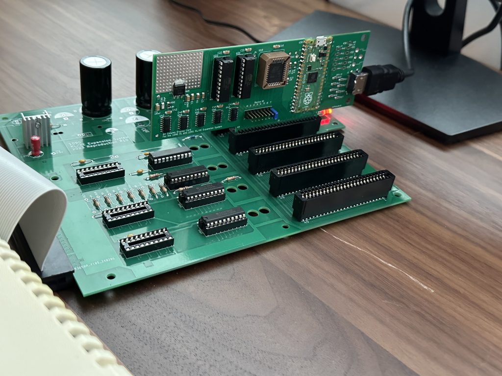 80 column board plugged into the 1090 XL