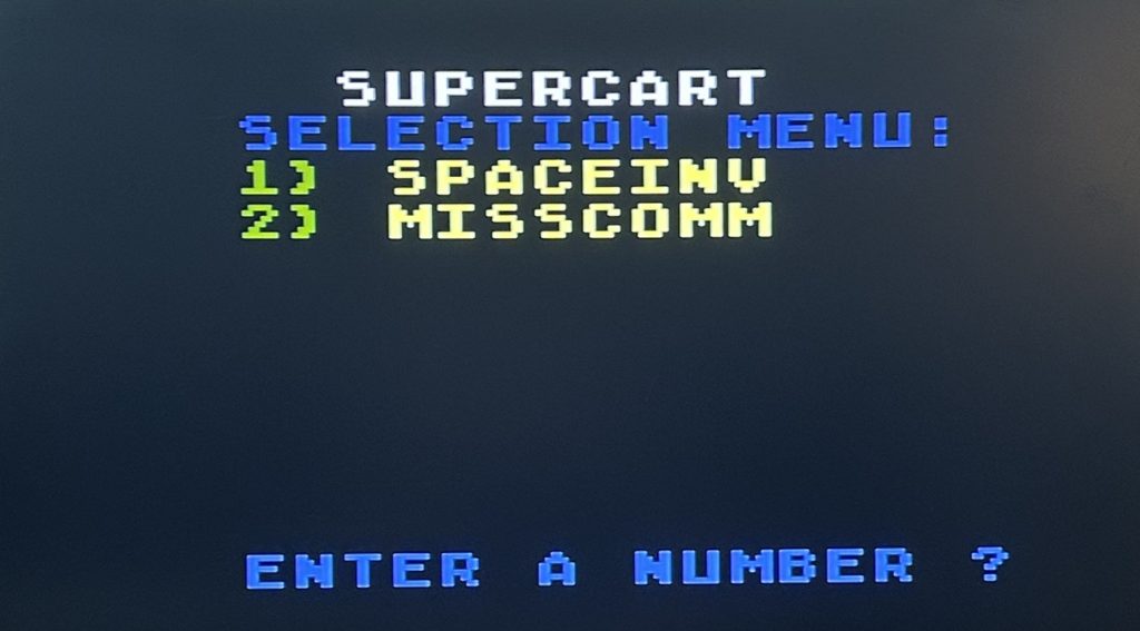 Super Cart Data Disk Boot Menu