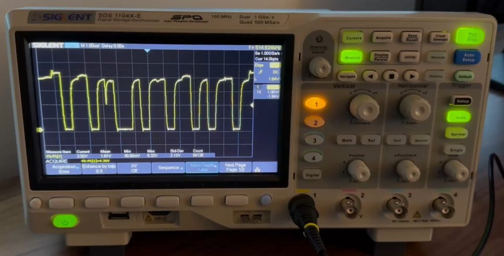 Rapidly Changing Waveforms for the Address Lines Image